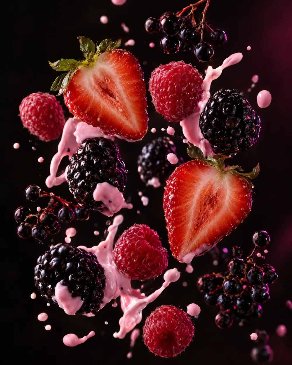 Erdbeeren, Brombeeren und Himbeeren
