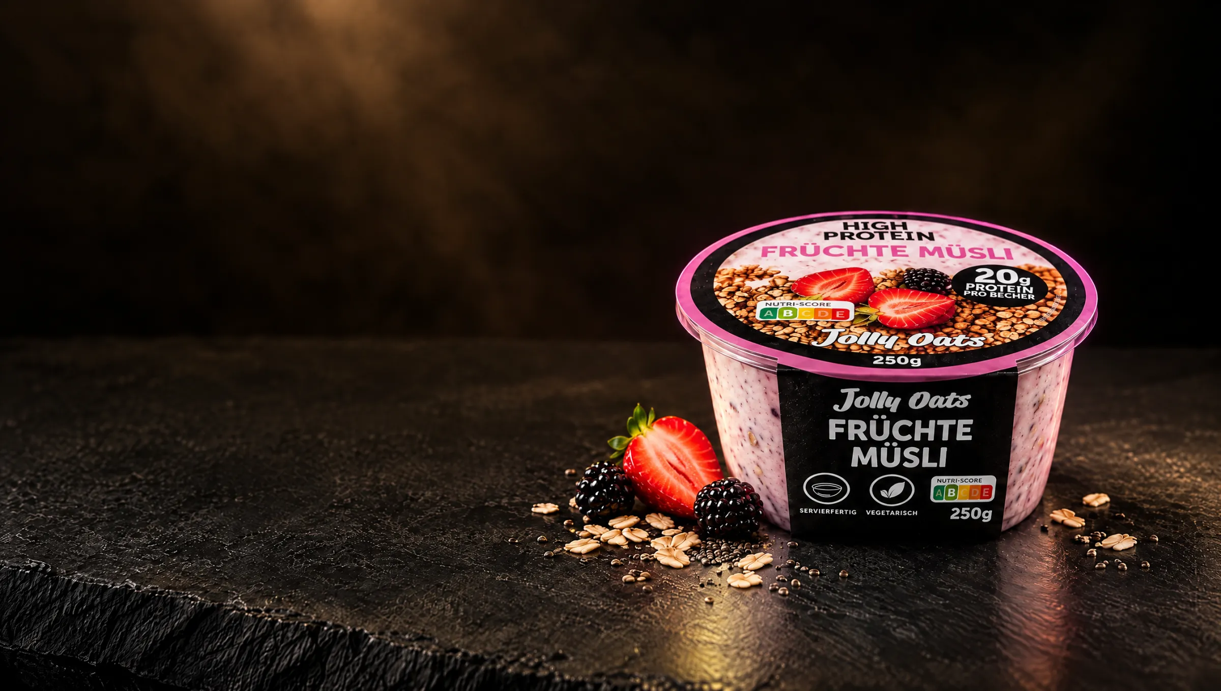 Jolly Oats Früchte Müsli Becher