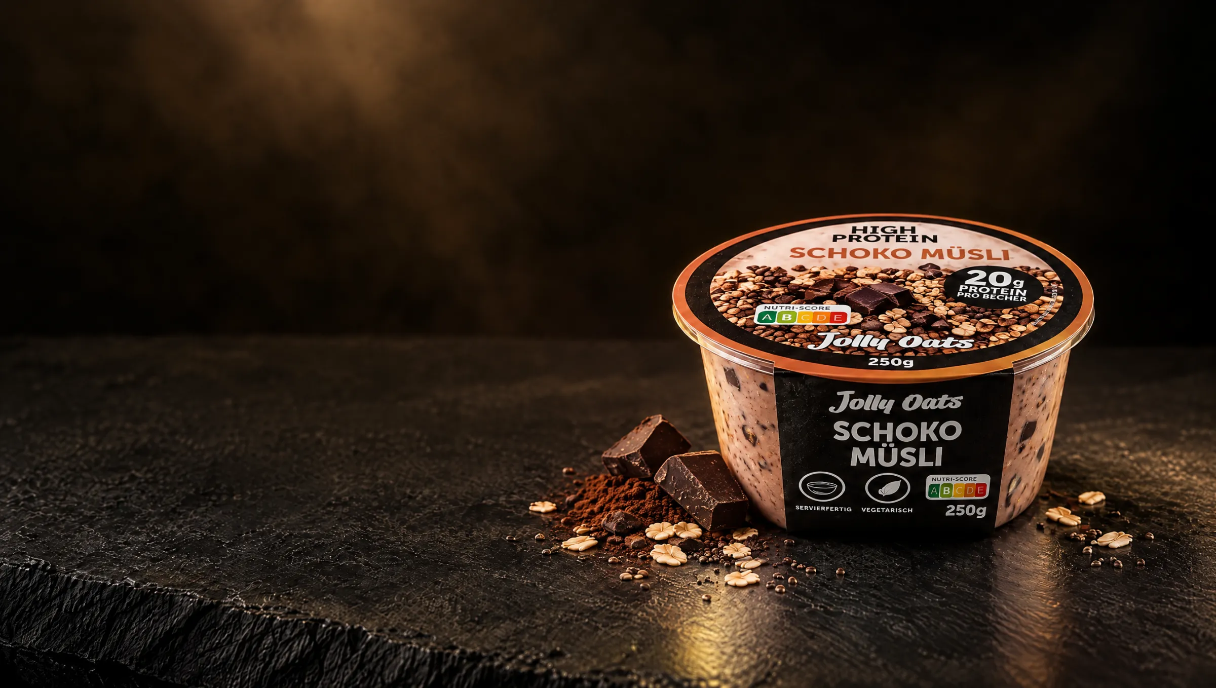 Jolly Oats Schoko Müsli Becher